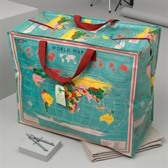 Rex London - Opbevaringspose til dyner - Verdenskort